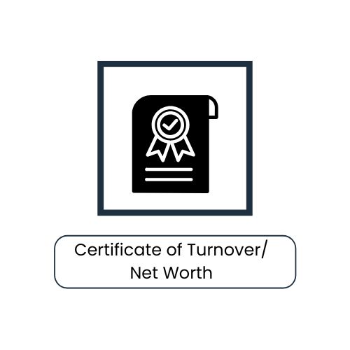 Certificate of Turnover/ Net Worth